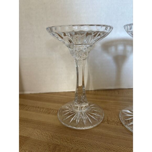 2 Nachtmann Bleikristal Candliere 6" Candle Stick Holders King Edward Pattern - Picture 6 of 15